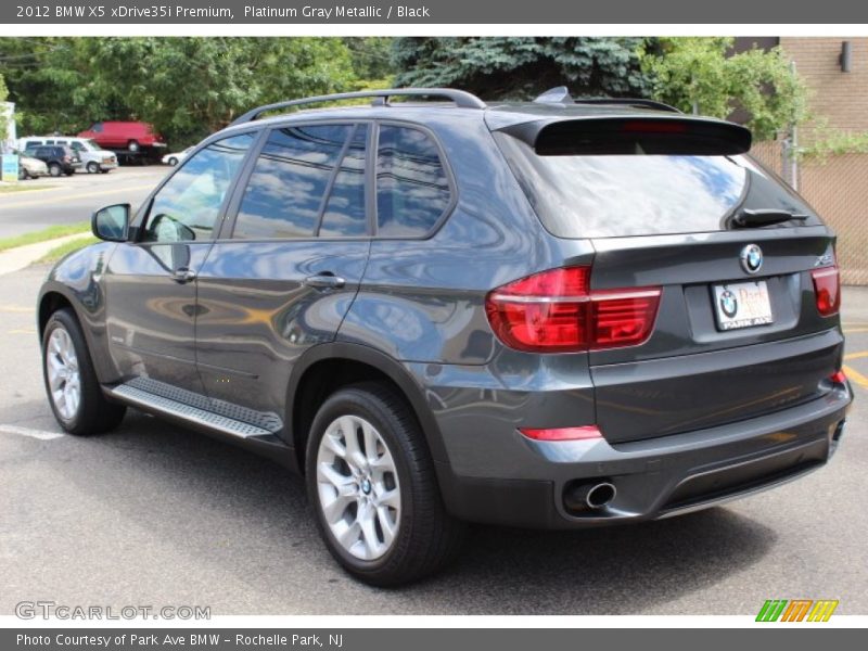Platinum Gray Metallic / Black 2012 BMW X5 xDrive35i Premium