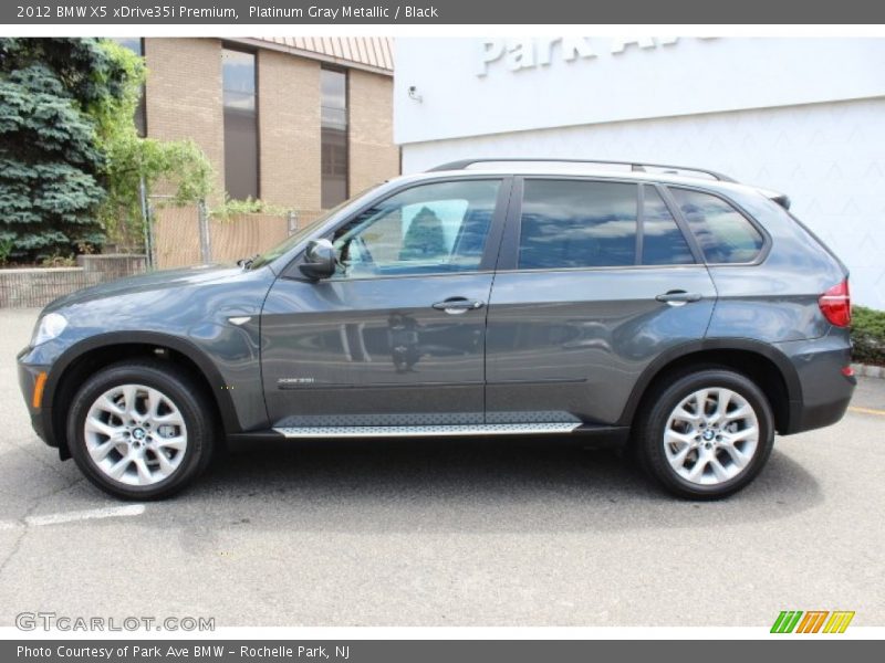 Platinum Gray Metallic / Black 2012 BMW X5 xDrive35i Premium