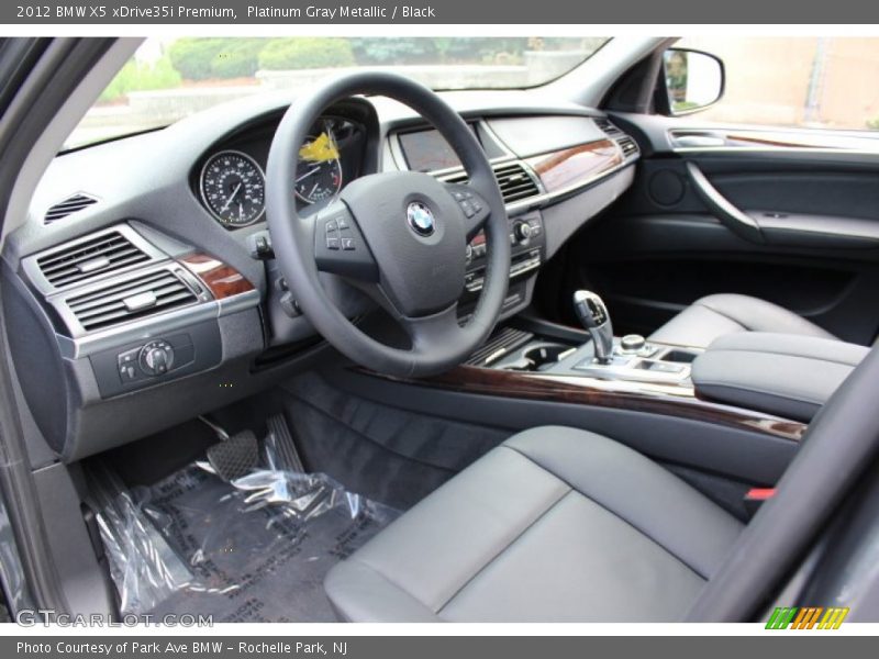 Platinum Gray Metallic / Black 2012 BMW X5 xDrive35i Premium
