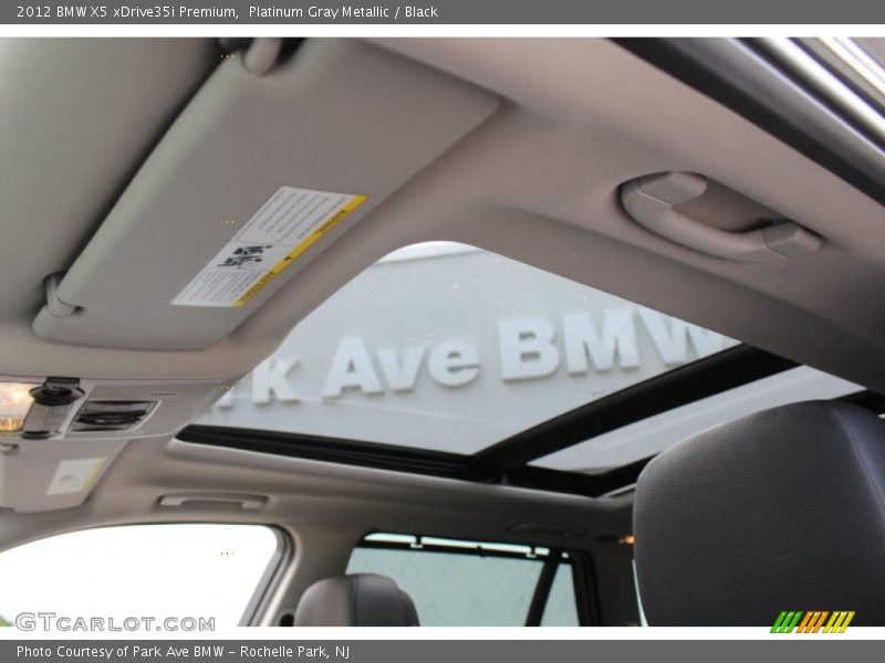 Platinum Gray Metallic / Black 2012 BMW X5 xDrive35i Premium