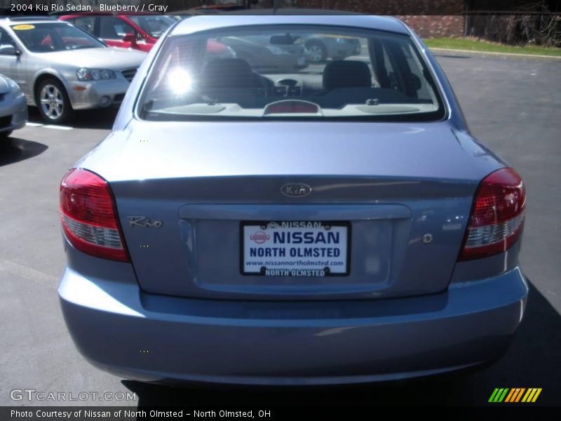 Blueberry / Gray 2004 Kia Rio Sedan