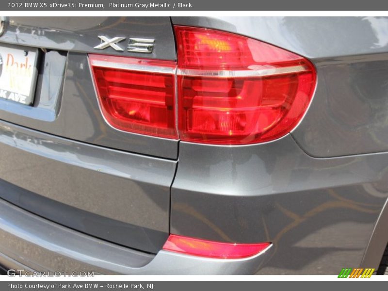 Platinum Gray Metallic / Black 2012 BMW X5 xDrive35i Premium