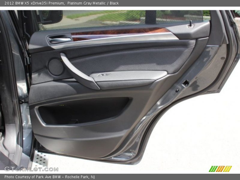 Platinum Gray Metallic / Black 2012 BMW X5 xDrive35i Premium