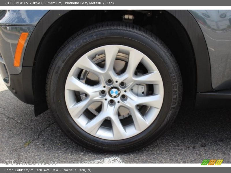 Platinum Gray Metallic / Black 2012 BMW X5 xDrive35i Premium