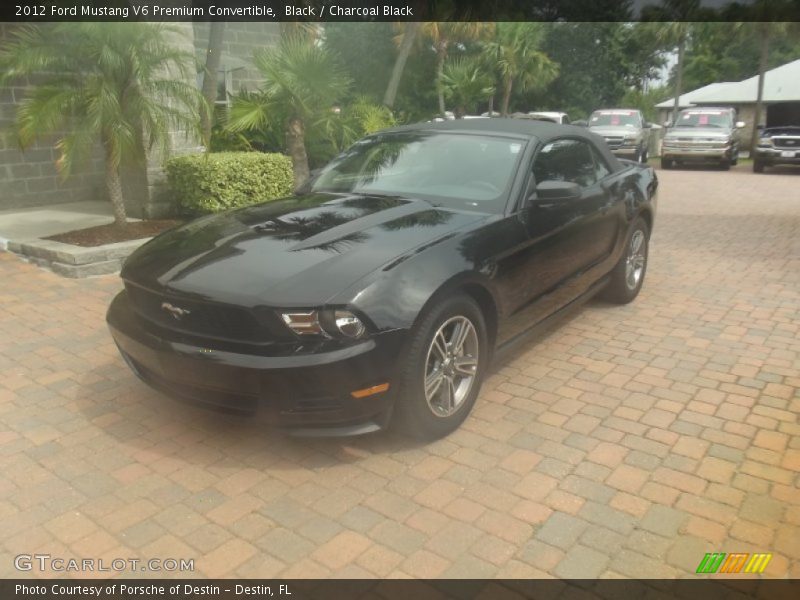 Black / Charcoal Black 2012 Ford Mustang V6 Premium Convertible