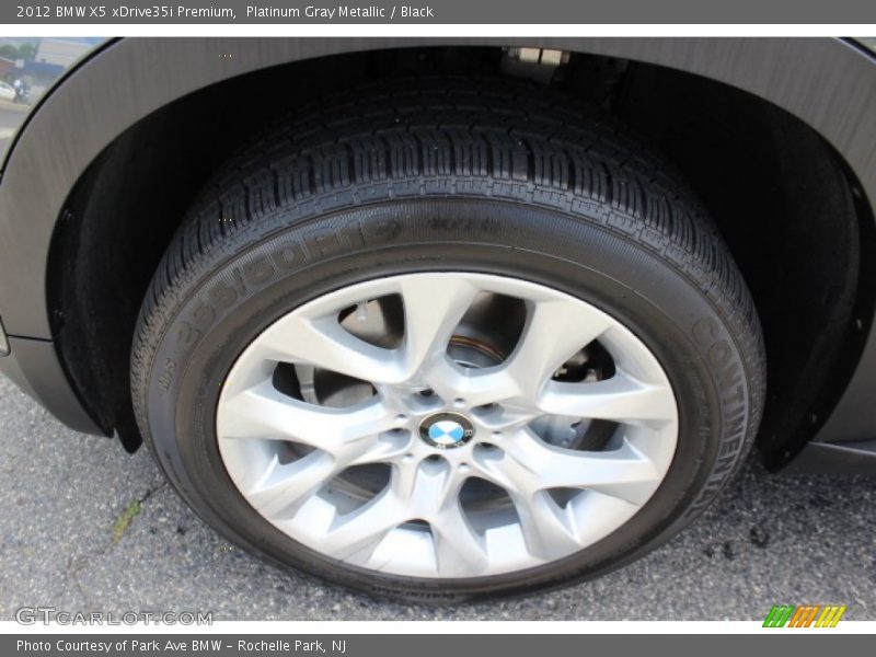 Platinum Gray Metallic / Black 2012 BMW X5 xDrive35i Premium