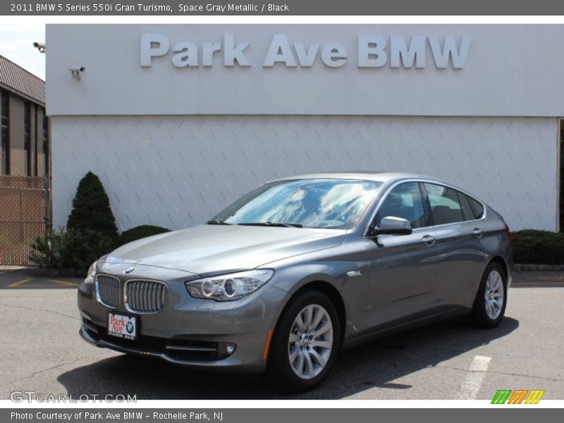 Space Gray Metallic / Black 2011 BMW 5 Series 550i Gran Turismo