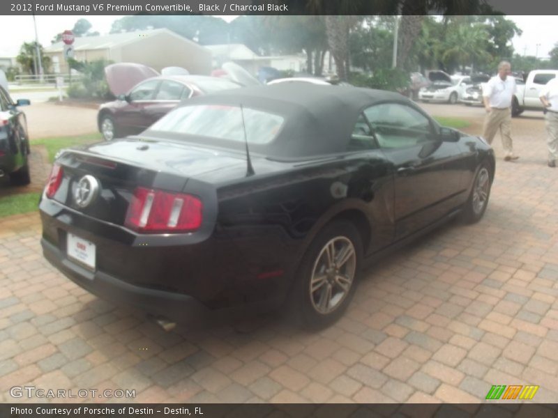 Black / Charcoal Black 2012 Ford Mustang V6 Premium Convertible