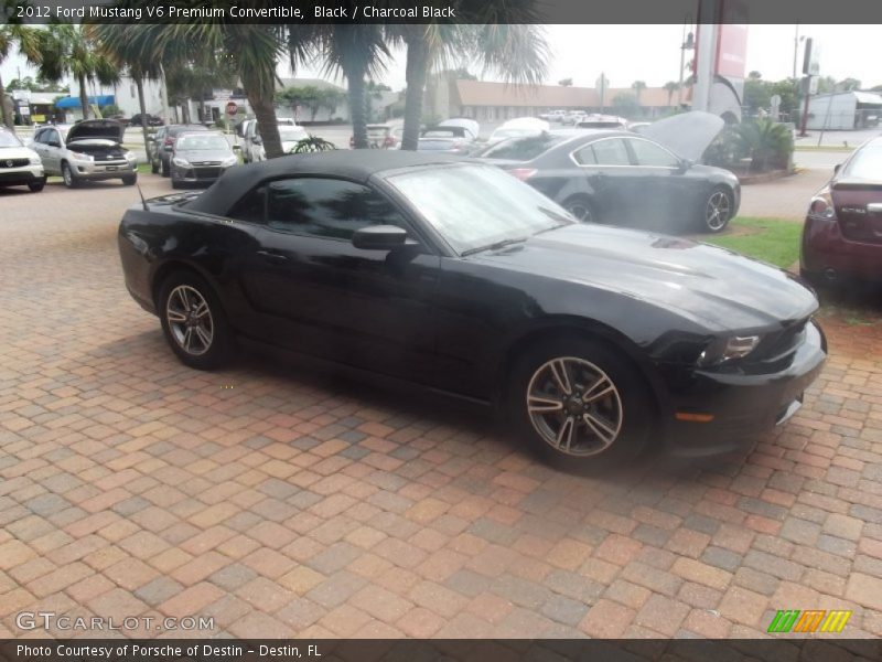 Black / Charcoal Black 2012 Ford Mustang V6 Premium Convertible