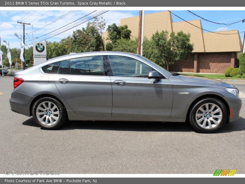 Space Gray Metallic / Black 2011 BMW 5 Series 550i Gran Turismo