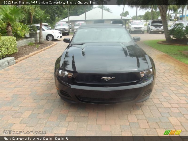 Black / Charcoal Black 2012 Ford Mustang V6 Premium Convertible
