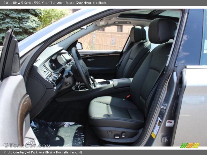 Space Gray Metallic / Black 2011 BMW 5 Series 550i Gran Turismo