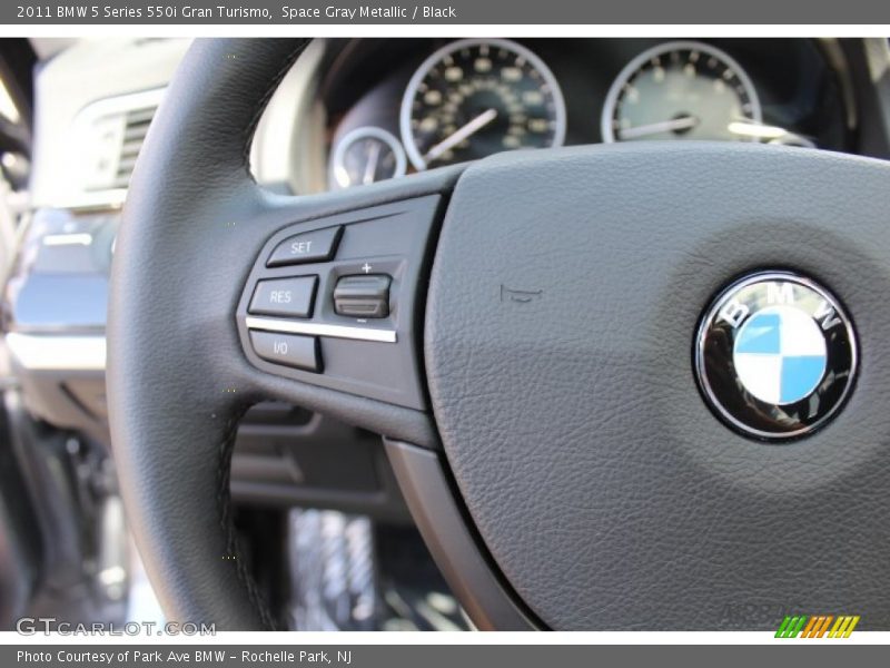 Space Gray Metallic / Black 2011 BMW 5 Series 550i Gran Turismo
