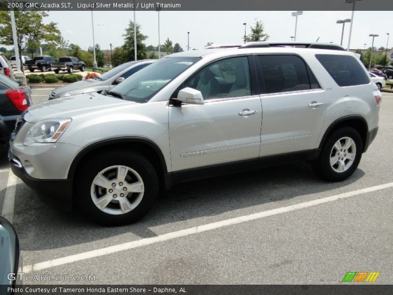 Liquid Silver Metallic / Light Titanium 2008 GMC Acadia SLT