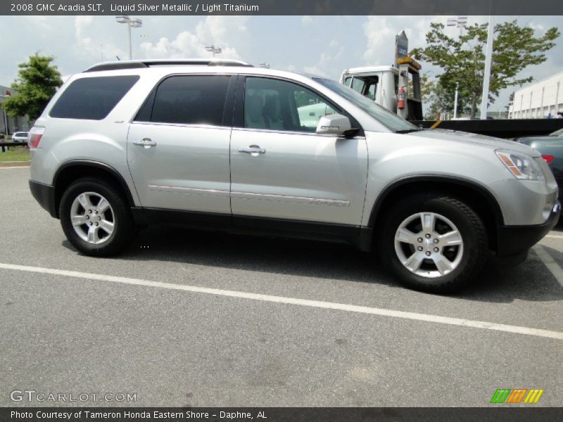 Liquid Silver Metallic / Light Titanium 2008 GMC Acadia SLT