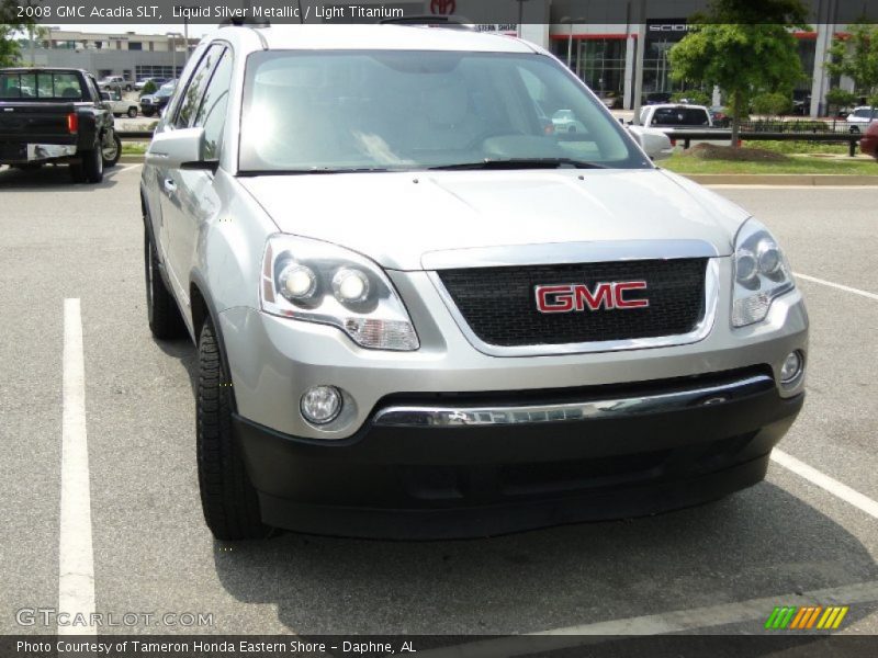 Liquid Silver Metallic / Light Titanium 2008 GMC Acadia SLT