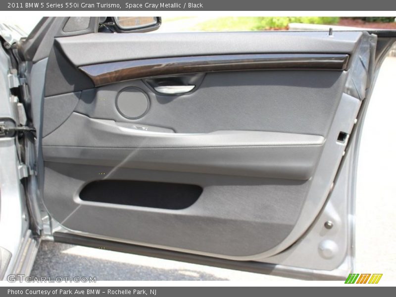 Space Gray Metallic / Black 2011 BMW 5 Series 550i Gran Turismo