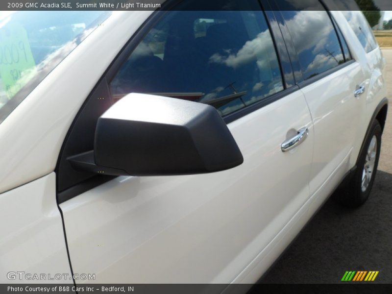 Summit White / Light Titanium 2009 GMC Acadia SLE