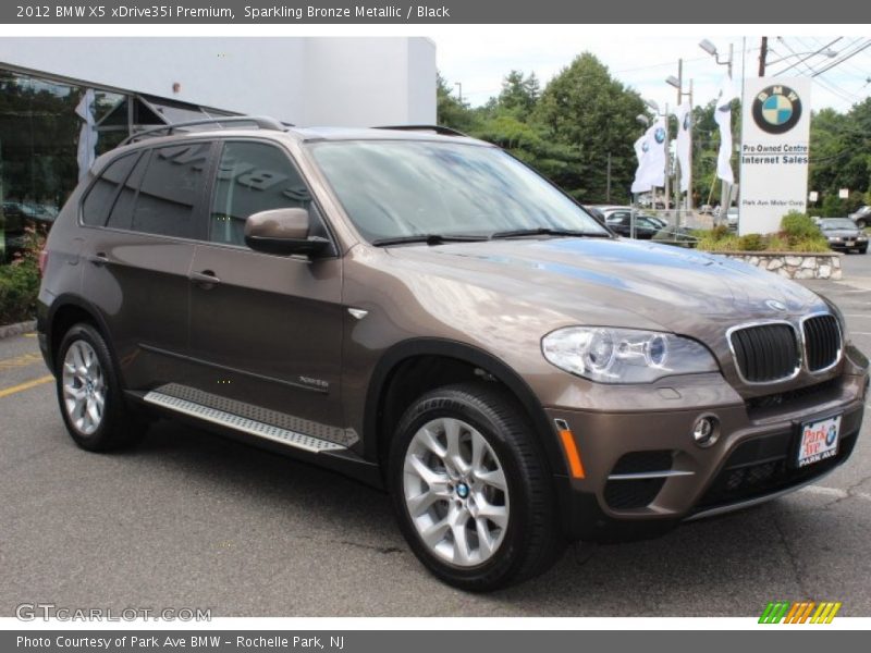 Sparkling Bronze Metallic / Black 2012 BMW X5 xDrive35i Premium