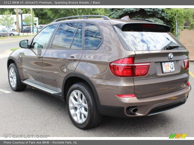 Sparkling Bronze Metallic / Black 2012 BMW X5 xDrive35i Premium