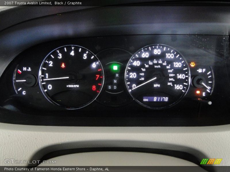 Black / Graphite 2007 Toyota Avalon Limited