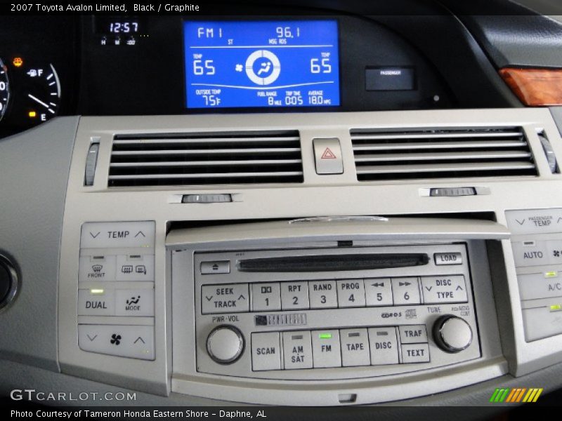 Black / Graphite 2007 Toyota Avalon Limited