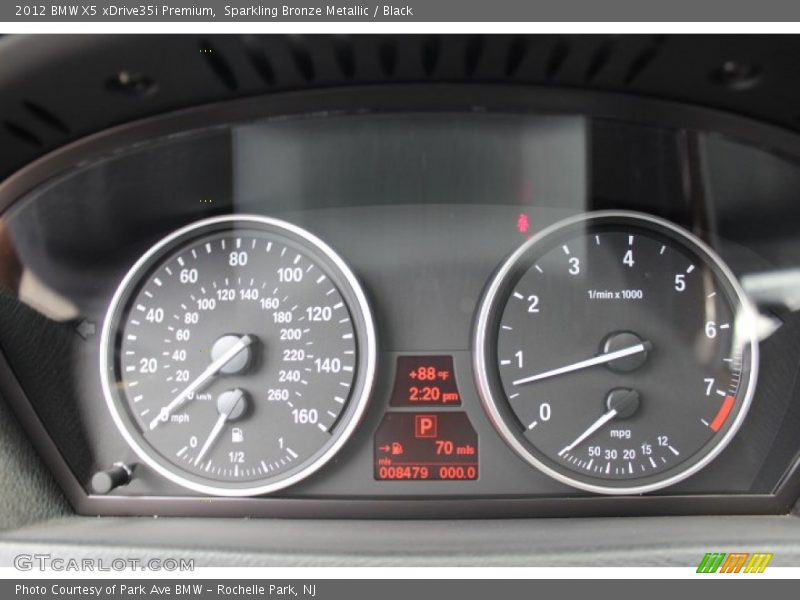 Sparkling Bronze Metallic / Black 2012 BMW X5 xDrive35i Premium
