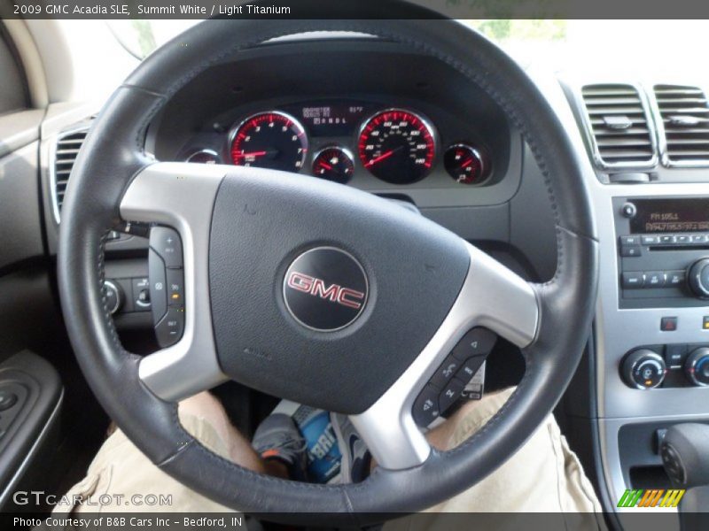 Summit White / Light Titanium 2009 GMC Acadia SLE