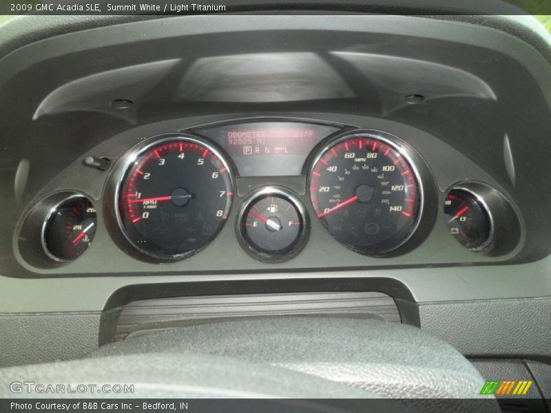 Summit White / Light Titanium 2009 GMC Acadia SLE