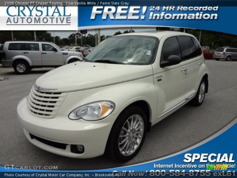 Cool Vanilla White / Pastel Slate Gray 2008 Chrysler PT Cruiser Touring