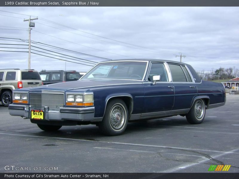 Sapphire Blue / Navy 1989 Cadillac Brougham Sedan