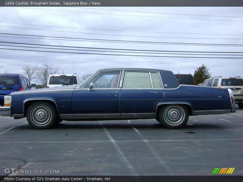Sapphire Blue / Navy 1989 Cadillac Brougham Sedan