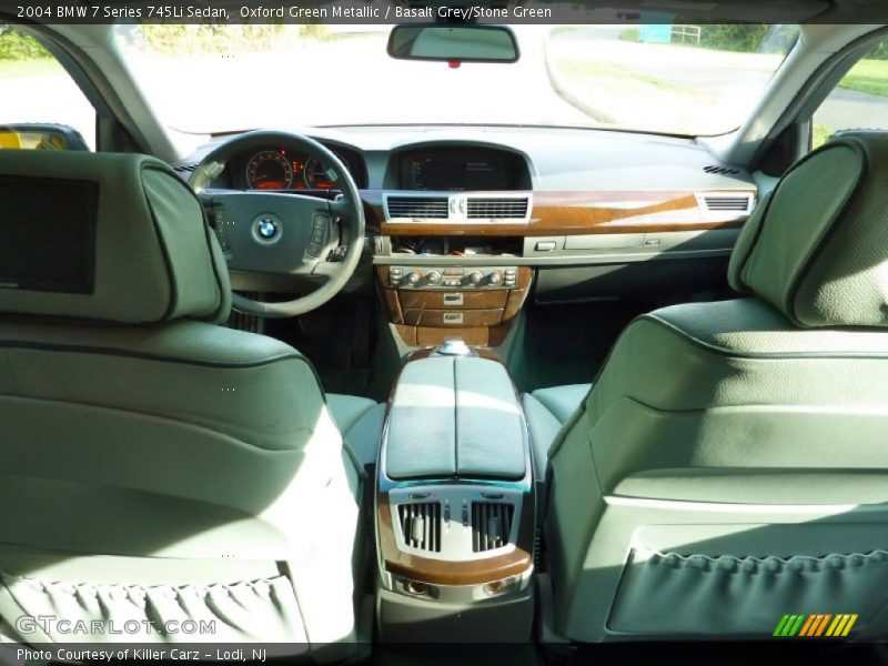 Oxford Green Metallic / Basalt Grey/Stone Green 2004 BMW 7 Series 745Li Sedan