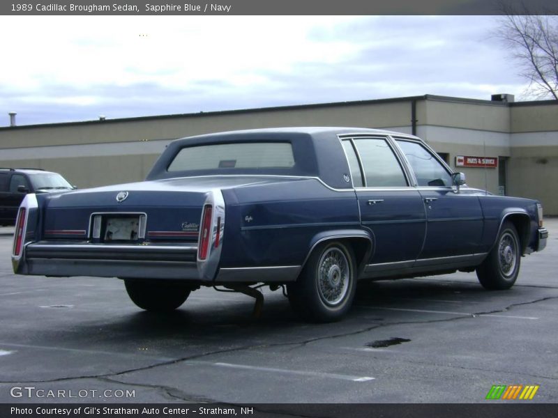 Sapphire Blue / Navy 1989 Cadillac Brougham Sedan