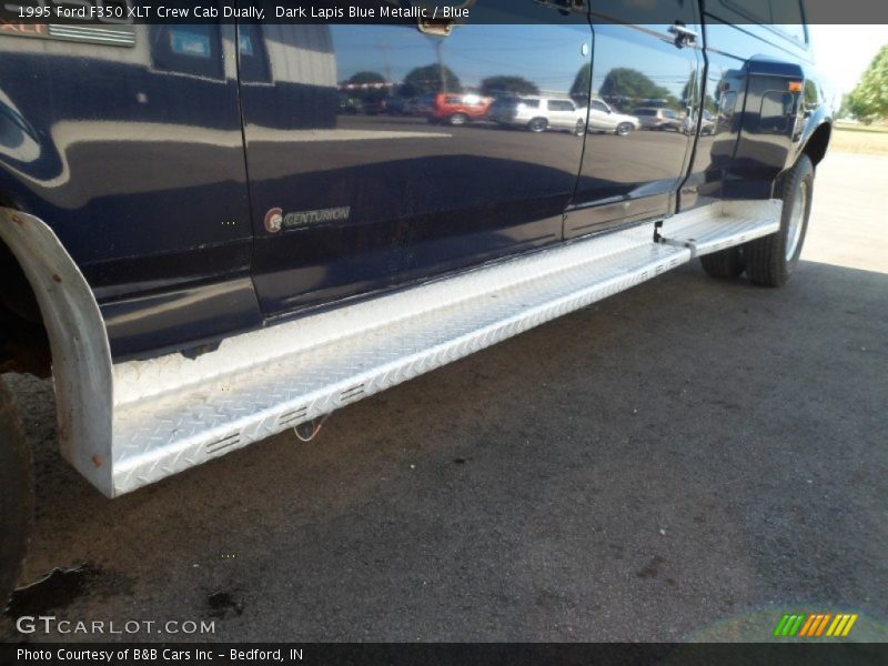 Dark Lapis Blue Metallic / Blue 1995 Ford F350 XLT Crew Cab Dually
