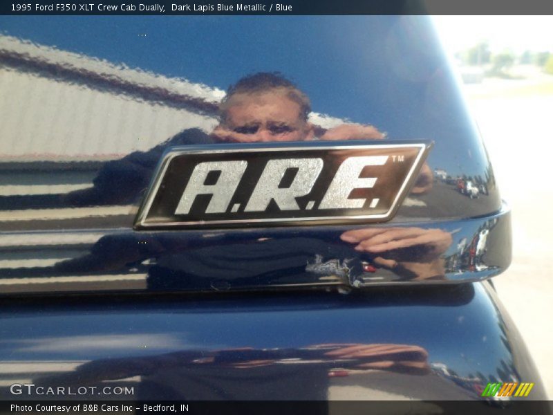 Dark Lapis Blue Metallic / Blue 1995 Ford F350 XLT Crew Cab Dually