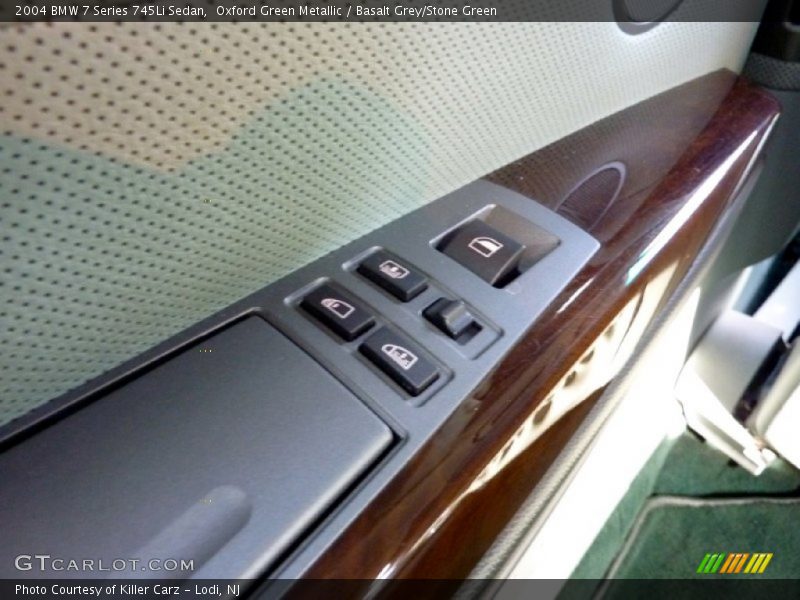 Oxford Green Metallic / Basalt Grey/Stone Green 2004 BMW 7 Series 745Li Sedan