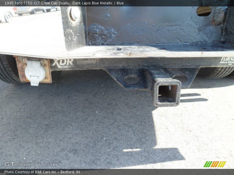 Dark Lapis Blue Metallic / Blue 1995 Ford F350 XLT Crew Cab Dually