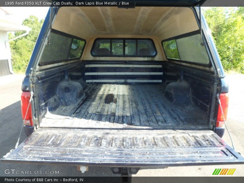 Dark Lapis Blue Metallic / Blue 1995 Ford F350 XLT Crew Cab Dually
