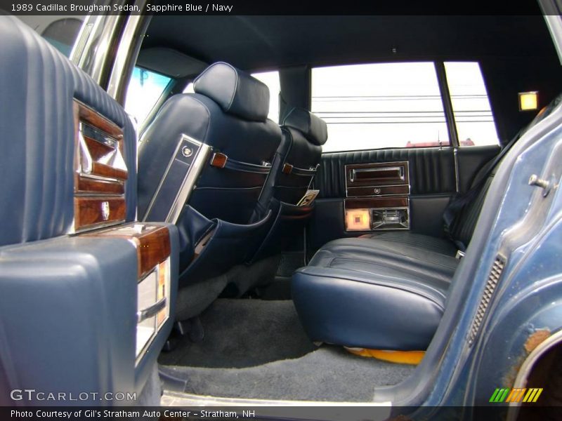 Sapphire Blue / Navy 1989 Cadillac Brougham Sedan