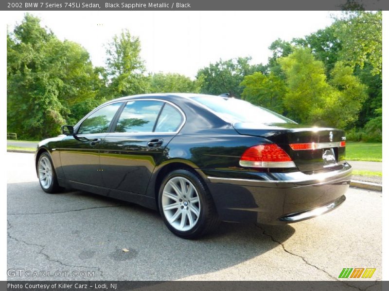 Black Sapphire Metallic / Black 2002 BMW 7 Series 745Li Sedan