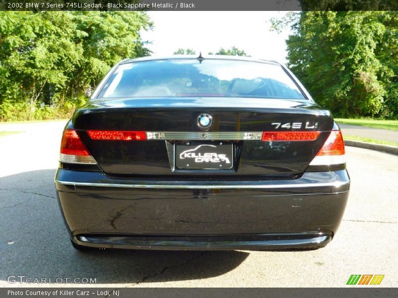 Black Sapphire Metallic / Black 2002 BMW 7 Series 745Li Sedan