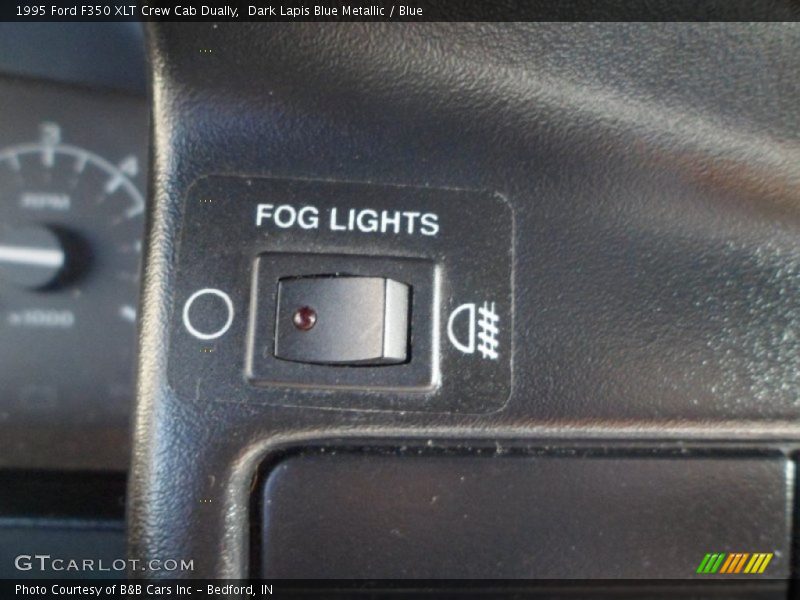 Dark Lapis Blue Metallic / Blue 1995 Ford F350 XLT Crew Cab Dually