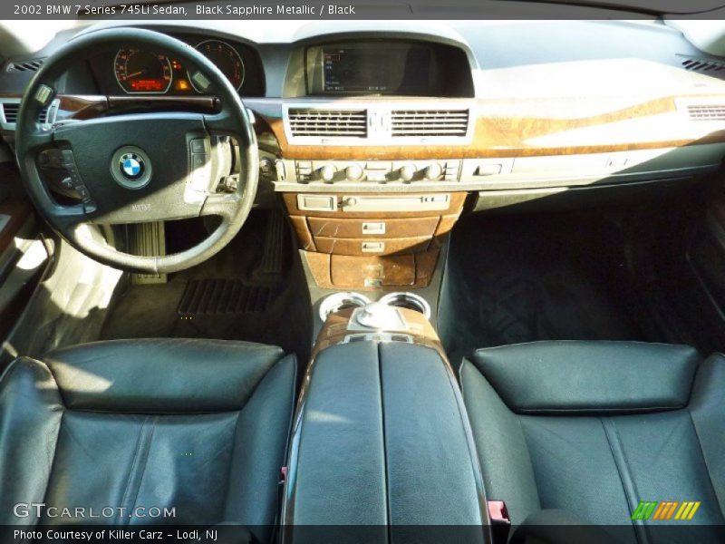 Black Sapphire Metallic / Black 2002 BMW 7 Series 745Li Sedan