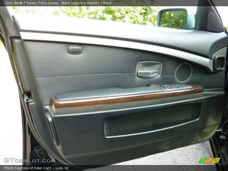 Black Sapphire Metallic / Black 2002 BMW 7 Series 745Li Sedan