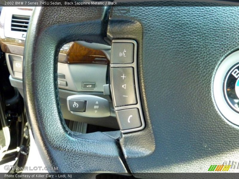 Black Sapphire Metallic / Black 2002 BMW 7 Series 745Li Sedan