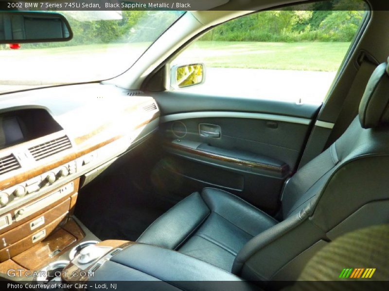 Black Sapphire Metallic / Black 2002 BMW 7 Series 745Li Sedan