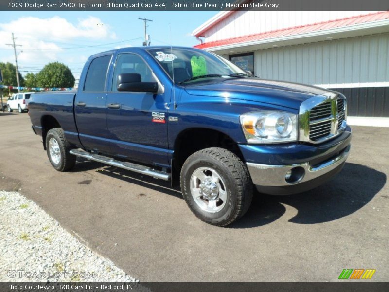 Patriot Blue Pearl / Medium Slate Gray 2009 Dodge Ram 2500 Big Horn Edition Quad Cab 4x4