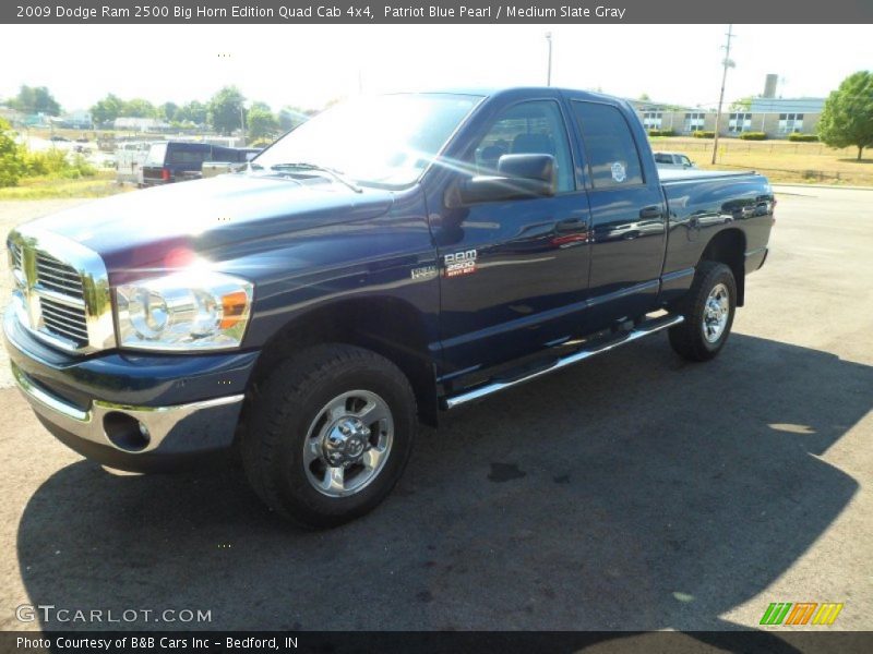 Patriot Blue Pearl / Medium Slate Gray 2009 Dodge Ram 2500 Big Horn Edition Quad Cab 4x4