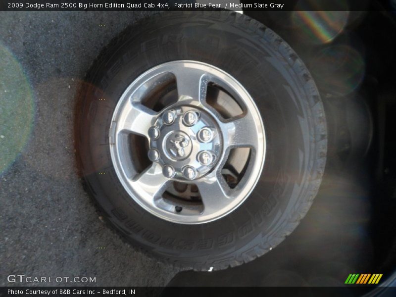 Patriot Blue Pearl / Medium Slate Gray 2009 Dodge Ram 2500 Big Horn Edition Quad Cab 4x4